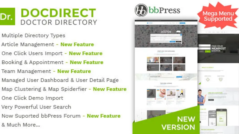 WP DocDirect - каталог врачей, клиник и не только с системой брони