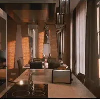 Реалистичный рендер кухни-гостиной в Unreal Engine 4