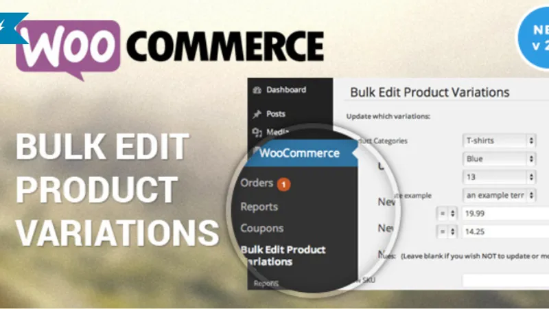 Woocommerce Bulk Edit Variable Products & Prices