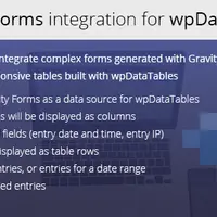 Gravity Forms integration for wpDataTables