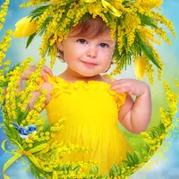 Коллаж "Мимоза"