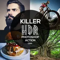 Убийственный HDR экшен - 20 HDR Killer Photoshop Action