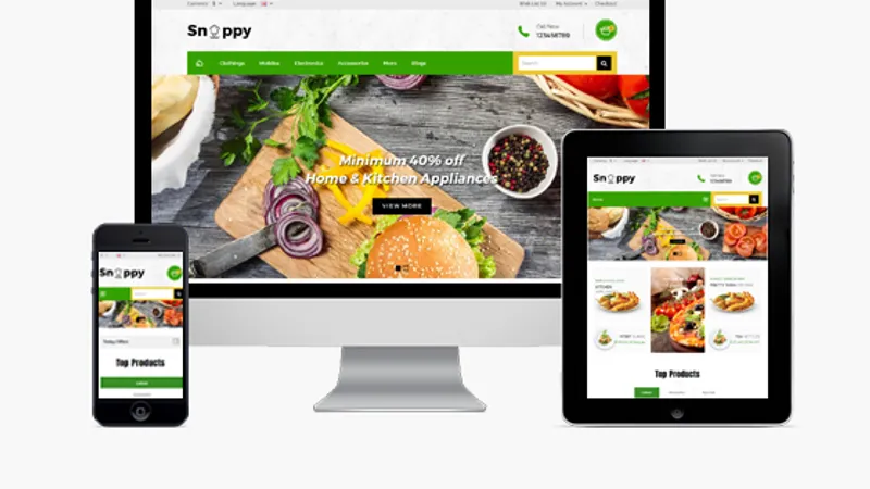 Snappy - адаптивный быстрый шаблон OpenCart
