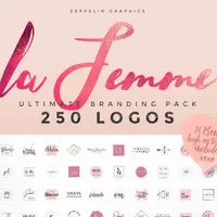 250 брендовых логотипов и 20 бонусных текстур