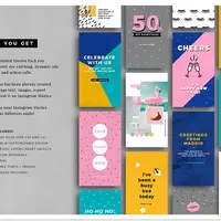 Яркие позитивные анимированные Instagram Stories