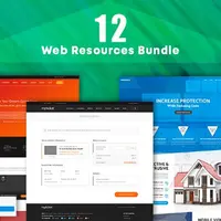 Web Development Resources Bundle: 12 премиум шаблонов