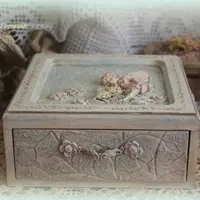 Декупаж: Короб "Фея" + Короб "Винтажные открытки"