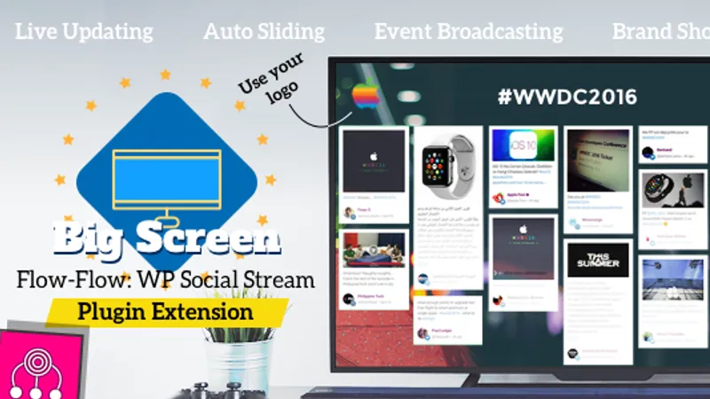 Broadcasting расширение для Flow-Flow Social Stream - реалтайм сбор соц.контента и не только
