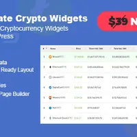 Ultimate Crypto Widgets — плагин криптовалютных виджетов для WordPress