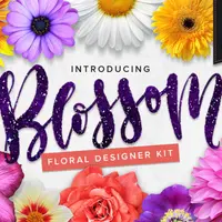 Цветочный набор графики для дизайнера