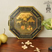 Поднос шинуазри и часы «Лесные истории»