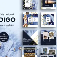INDIGO Instagram Template Pack