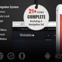 Web Slide - Bootstrap 4 Mega Menu Responsive