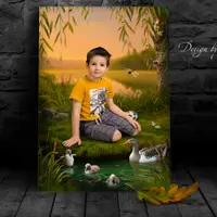 Осенний коллаж: На пруду