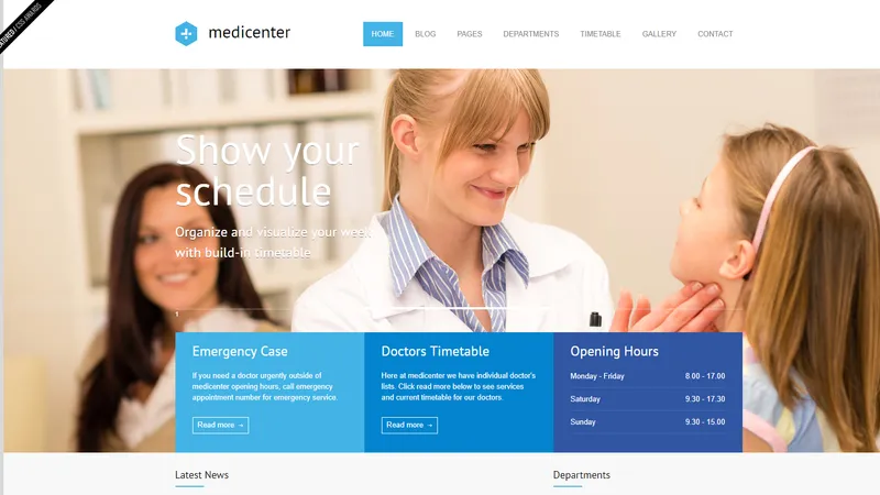 MediCenter Health Medical Clinic Template