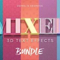 Набор 3D-эффектов для текста