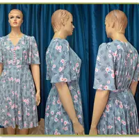 Шелковое платье Розовые розы