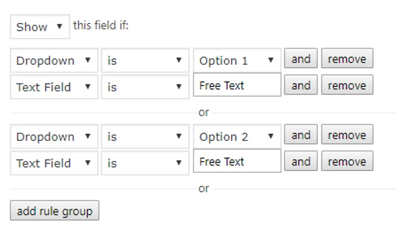 Advanced Conditional Logic for GravityForms - расширенная логика для GravityForms