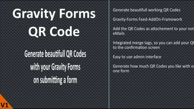 Gravity Forms QR Code - генерация QR кодов из полей для Gravity Forms