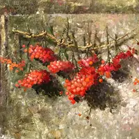 Алые грозди рябины