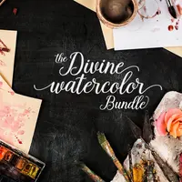 Божественная акварельная связка: более 2400 уникальных акварельных ресурсов дизайна