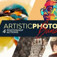 4 Художественных экшена для Photoshop