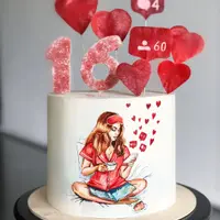 Рисование на тортах с авторским покрытием