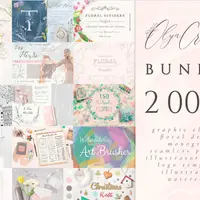 2000+ Цветочных рисунков, монограмм, шаблонов и кистей