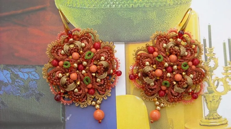 Серьги Коралловые миры