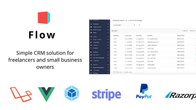 Flow - Simple CRM for Freelancers and Small businesses