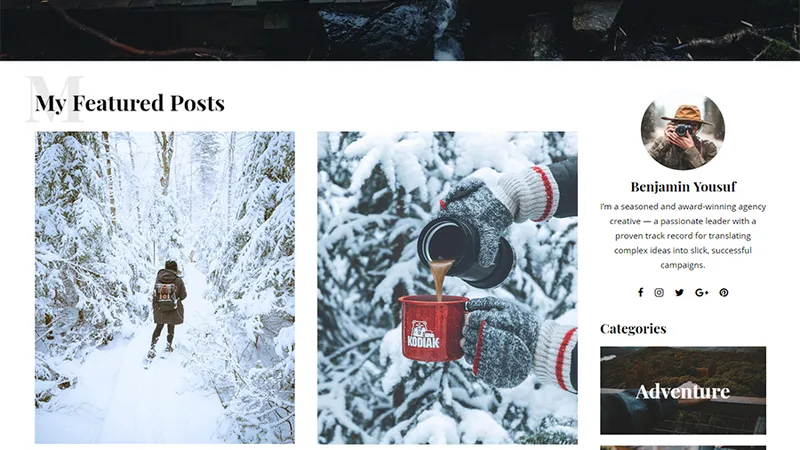 Neal - A Creative WordPress Blog Theme - дорогая, но очень стильная