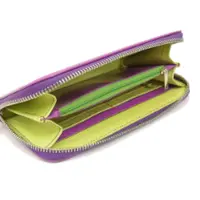 Кошелек на молнии из натуральной кожи