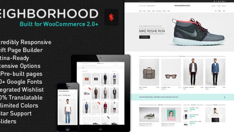 Neighborhood - Тема для интернет-магазина WooCommerce
