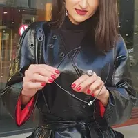 Кожаный плащ