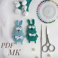 Вязаные брошки и игрушки