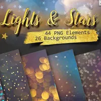 Более 150 ярких и блестящих элементов в струнных бликах