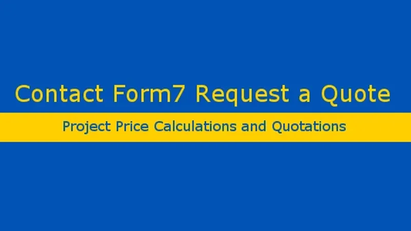 WP Contact Form 7 Request a Quote - запрос на выставление счета на оплату для Contact Form 7