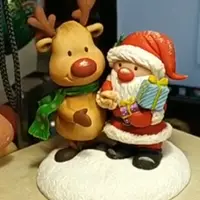 Снежный шар с Сантой и Оленем