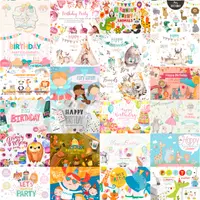 Набор графики в стиле День Рождение. The Bubbly Birthday Bundle