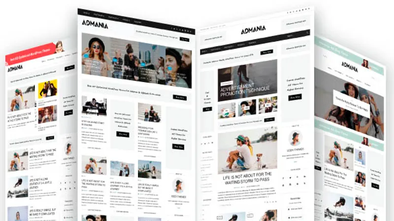 Admania AD Optimized WordPress Theme For Adsense