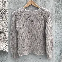 Ажурный пуловер спицами Olive