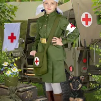 Детский шаблон 9 Мая - девочки