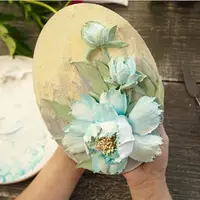 Скульптурная живопись: Пион