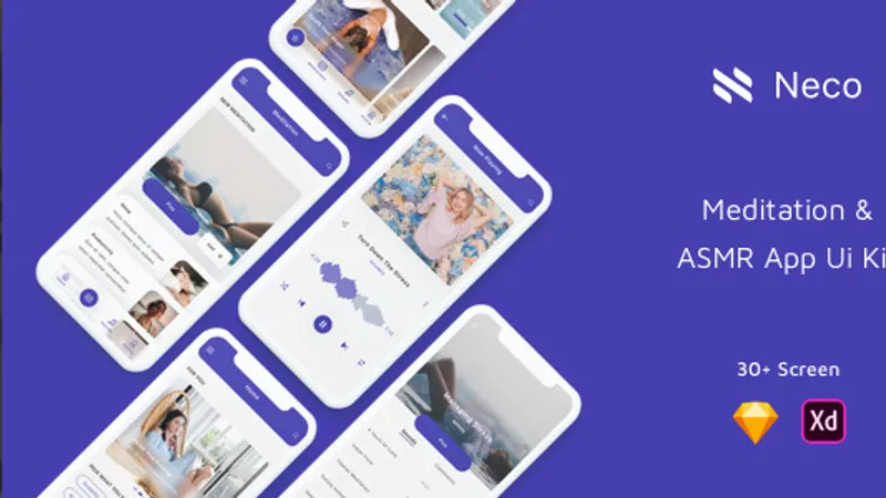 Neco Meditation App Ui Kit