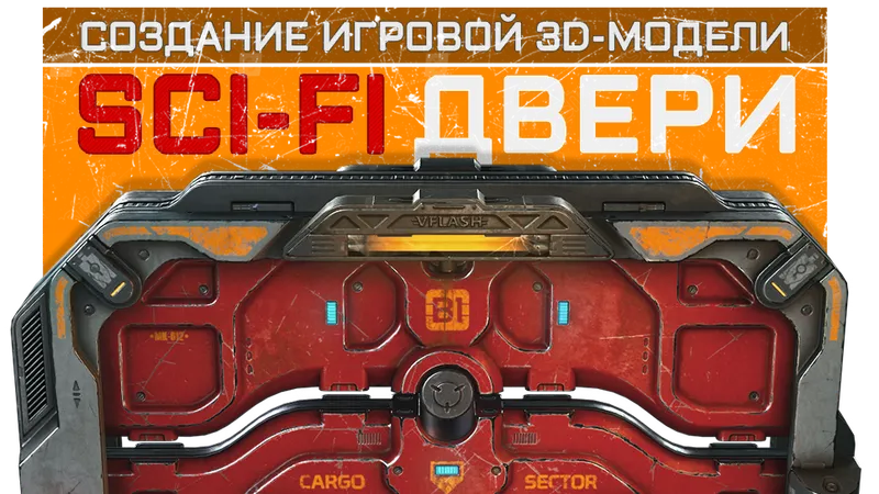 Создание игровой 3D-модели Sci-Fi двери