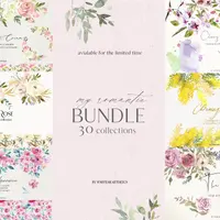 My Romantic Bundle Floral Clipart