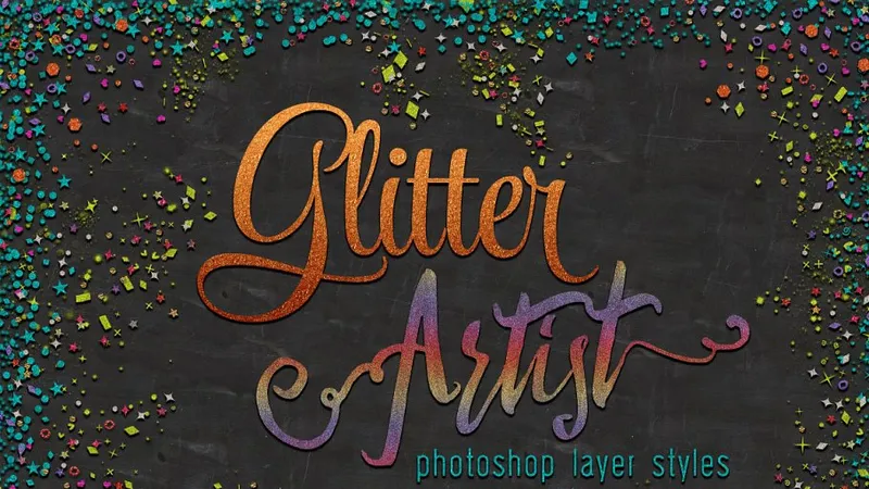 Стили и Кисти для Photoshop в Стиле Глиттер