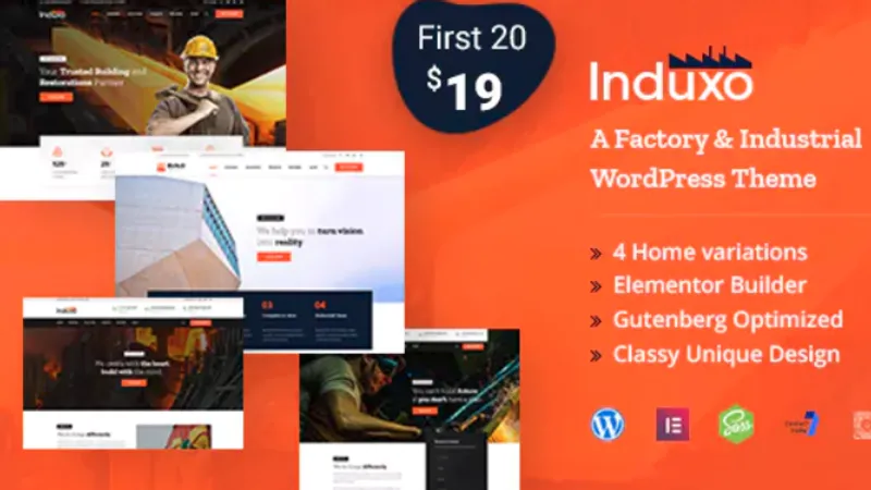 Induxo - Factory & Industrial WordPress Theme