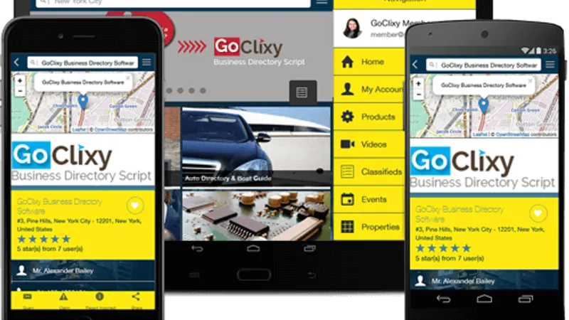 GoClixy Business Directory Software - Каталог фирм