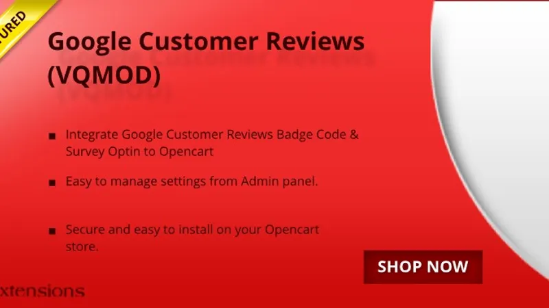 Opencart Google Customer Reviews VQMOD